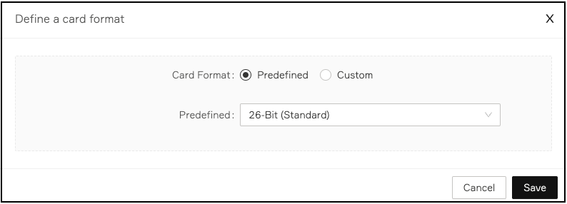 Configure Card Formats