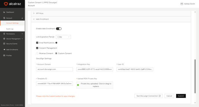 p-consent-platform-settings